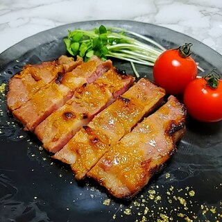 豚ロースの味噌柚子胡椒焼き